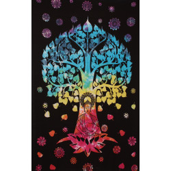 Zest For Life Tie Dye Buddha Tree Tapestry