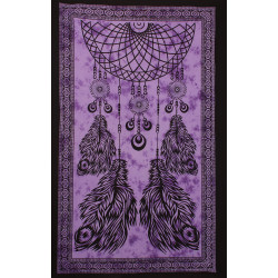 Zest For Life Purple Dreamcatcher Tapestry 52x80"