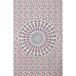 Zest For Life Circle Plume Tapestry Blue/Purple 52x80"