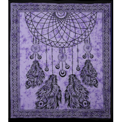 Zest For Life Purple Dreamcatcher Tapestry 84x95"