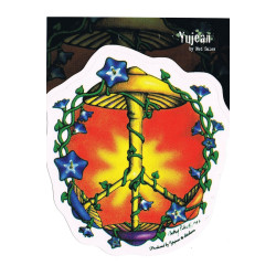 Mushroom Peace Sticker 5"