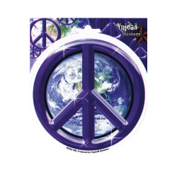 Peace Sign Symbol Earth Sticker Sticker 4.75"