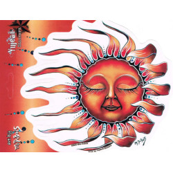 Sleeping Sun Sticker 6.65"