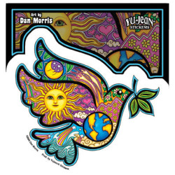 Dan Morris Peace Dove Sticker 4.5"