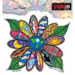 Dan Morris Earth Blossom Sticker 4.6"