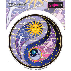 Celestial Yin Yang Window Sticker 4.5" Celestial Yin Yang Window Sticker 4.5"