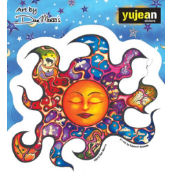Dan Morris Sleeping Sun Sticker 5"