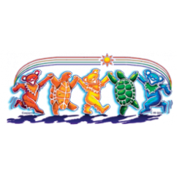 Grateful Dead Rainbow Critters Sticker 5"