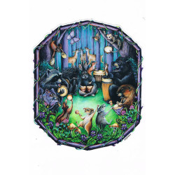 Forest Jam Session Sticker 5"