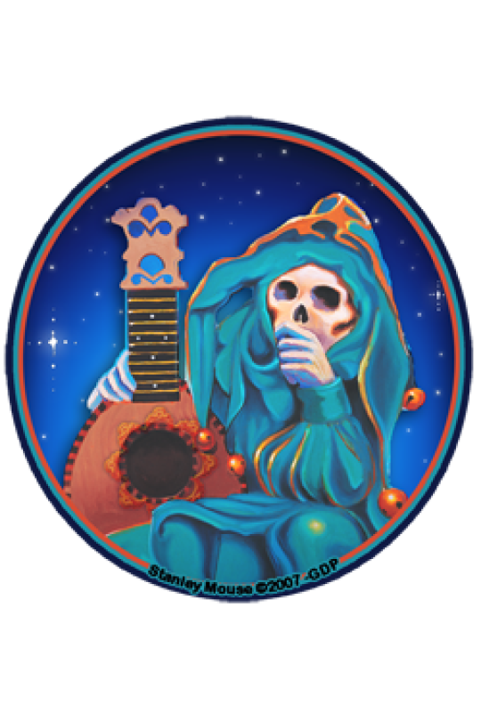 Grateful Dead Jester Sticker 5"