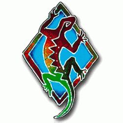 Red Gecko Sticker 6"