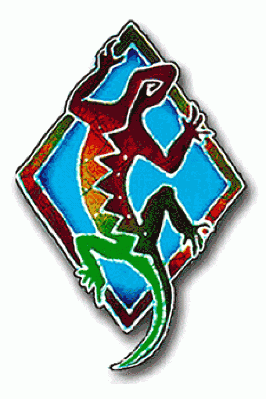 Red Gecko Sticker 6"