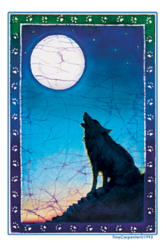Wolf Moon Sticker 5.5"