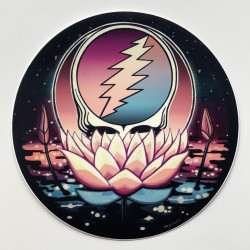 Grateful Dead Lotus Stealie Sticker 5"