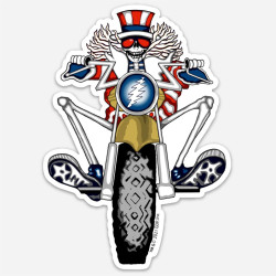 Grateful Dead Psycle Sam Sticker 5"