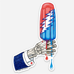 Grateful Dead Rocket Pop Sticker 5"