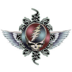 Grateful Dead Flying Stealie SYF Sticker 4"