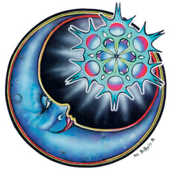 Crescent Moon Sticker 4" Crescent Moon Sticker 4"