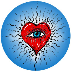 Eye Heart Sticker 4" Eye Heart Sticker 4"