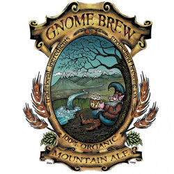 Gnome Brew Label Sticker  4"