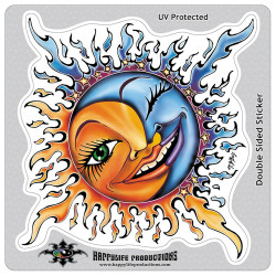 Sun & Moon Sticker 4"