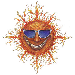 Sunny Sunglasses Sticker 4"