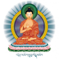 Teaching Buddha Sticker 4"