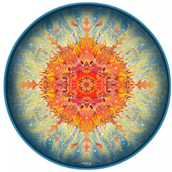 Winter Sun Sticker 4"