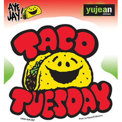 Taco Tuesday Sticker 4.5"