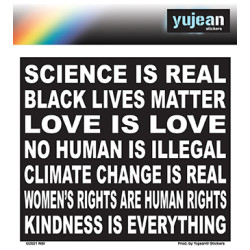Science Is Real Sticker 4..5"