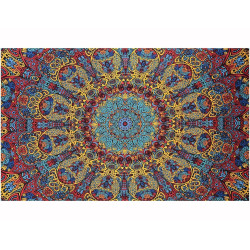 3D Psychedelic Sunburst Tapestry - Art by Chris Pinkerton *SALE*