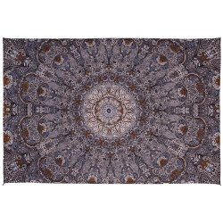Grey Sunburst Tapestry - Art by Chris Pinkerton