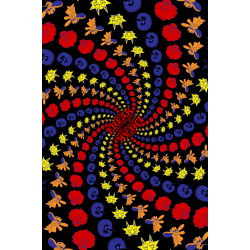 3D Freak Brothers Spiral Tapestry *SALE*