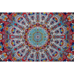 3D Glow in the Dark Sunburst Tapestry - Art by Chris Pinkerton *Sale*