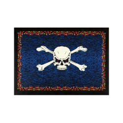 3D Mini Fire Bones Pirate Tapestry 30x45 Art by Chris Byron *CLEARANCE*