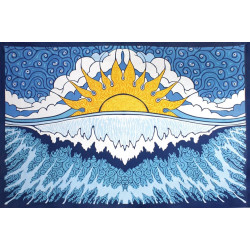 Sun Wave Tapestry - Art by Chris Pinkerton *SALE*