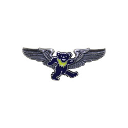 Grateful Dead Blue Bear Pilot Pin Rockwings