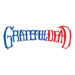 Grateful Dead Blue & Red Temporary Tattoo 4"