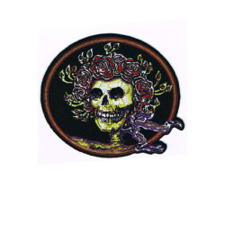 Grateful Dead Skull & Roses Patch 4"