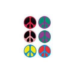 Mini Peace Patch Assorted Colors 1.75"