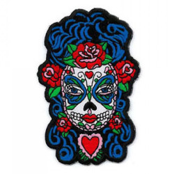 Sunny Buick Butterfly Eyes Skull Patch 4"