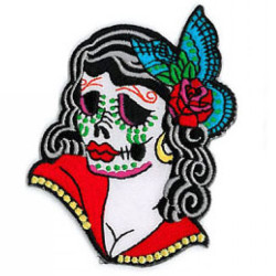 Sunny Buick Lady Skull Patch 3.5"