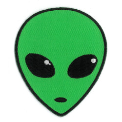 Alien Head Patch 3.25"