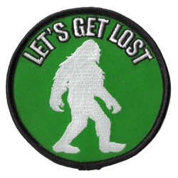 Let's Get Lost Bigfoot Patch 3.5" Let's Get Lost Bigfoot Patch 3.5"