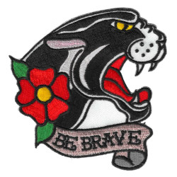 Be Brave Panther Patch 3.5"