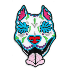 Pit Bull Day Of The Dead Patch 3.5"