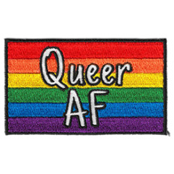 Queer AF Patch 3.5" Black Border