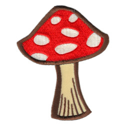Red Mushroom Patch Large 3.5"