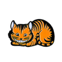 Alice In Wonderland Cheshire Cat Enamel Pin 1.25"