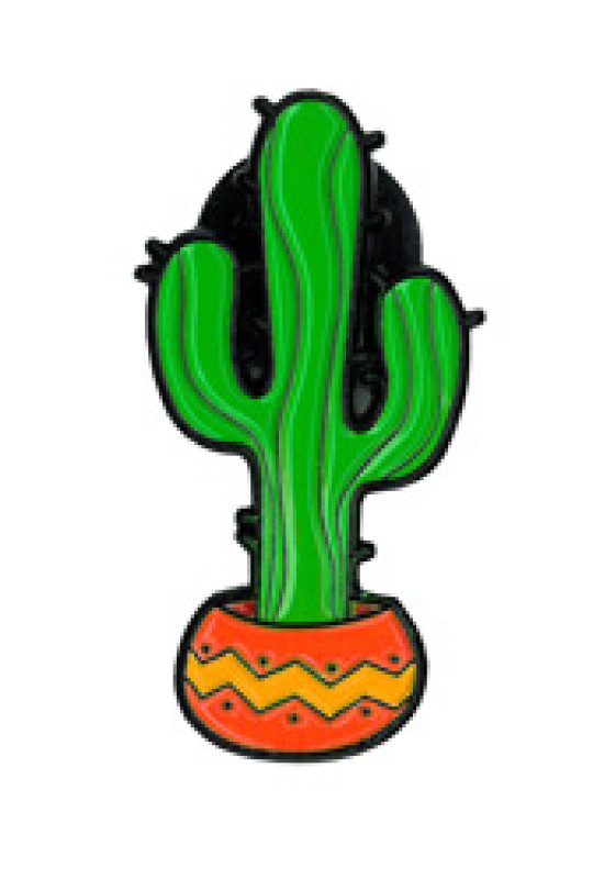 Cactus In Pot  Enamel Pin 1"